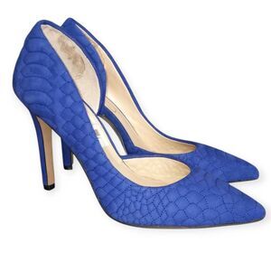 JESSICA SIMPSON COBALT BLUE CALDAS PUMPS SZ.7 EUC.